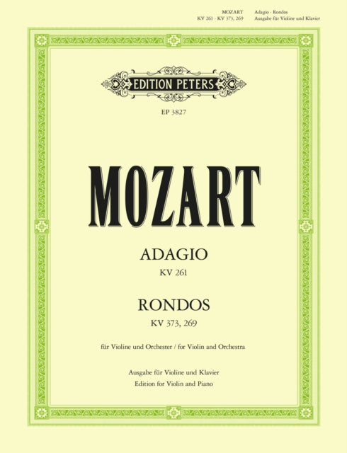 Book cover of: Adagio K261; 2 Rondos K269 & K373