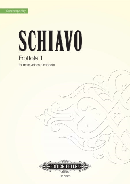 Book cover of: Frottola 1