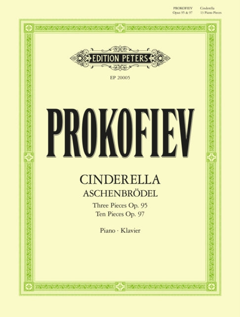 Book cover of: Cinderella: 13 Pieces for Piano Op. 95, Op. 97 (Aschenbrodel)