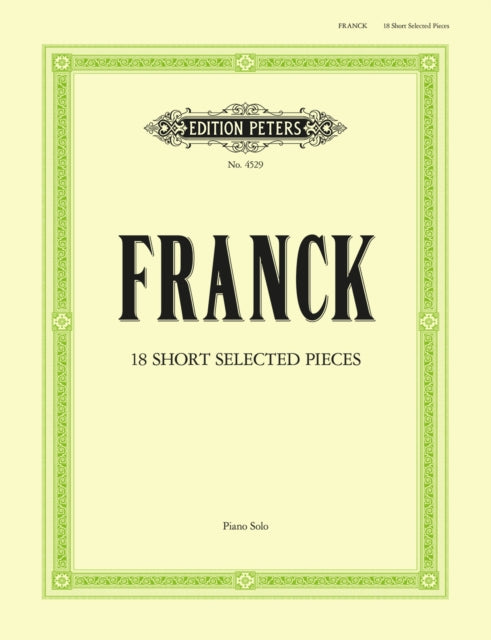 Book cover of: 18 Short Pieces in progressive order