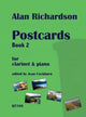 Book cover of: Postcards Book 2 for Clarinet & Piano