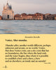 Book cover of: Alessandra Chemollo: Venice Alter Mundus. By: Alessandra Chemollo