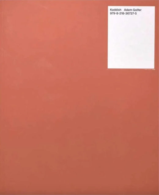 Book cover of: Kaddish. By: Adam Golfer