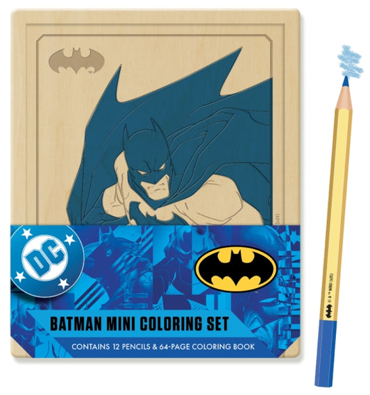 Batman Mini Coloring Set, Contains 64pp coloring book and 12 premium colored pencils 9798337401805 Insight Insight Editions