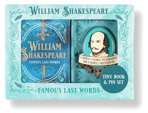 William Shakespeare Tiny Book and Pin Set