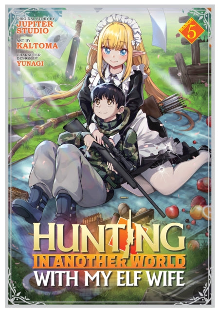 Book cover of: Hunting in Another World With My Elf Wife (Manga) Vol. 5. By: Jupiter Jupiter Studio
