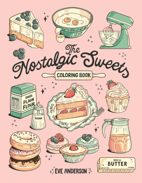 Book cover of: Nostalgic Sweets Coloring Book