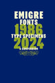 Book cover of: Emigre Fonts: Type Specimens 1986–2024